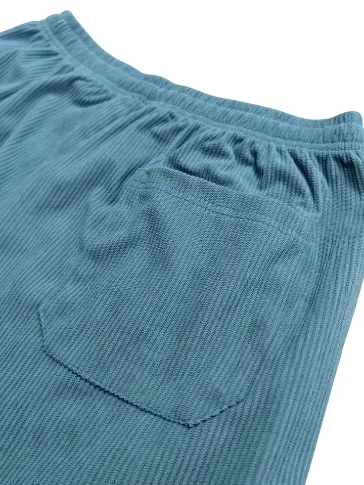 Emil | Pantaloni de Catifea Semisă