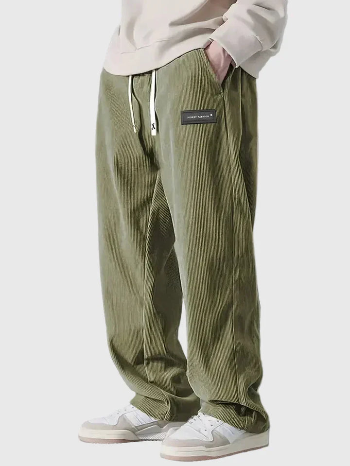 Emil | Pantaloni de Catifea Semisă