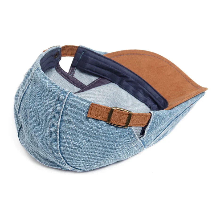 Catalin | Căciulă Plată Denim Premium – Stil Timpuriu & Confort Zilnic