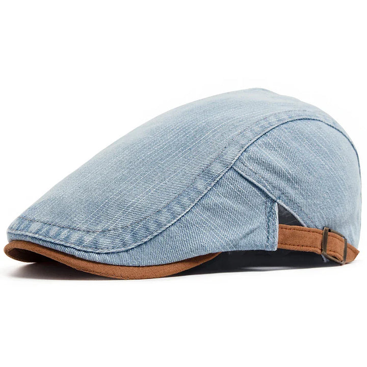 Catalin | Căciulă Plată Denim Premium – Stil Timpuriu & Confort Zilnic