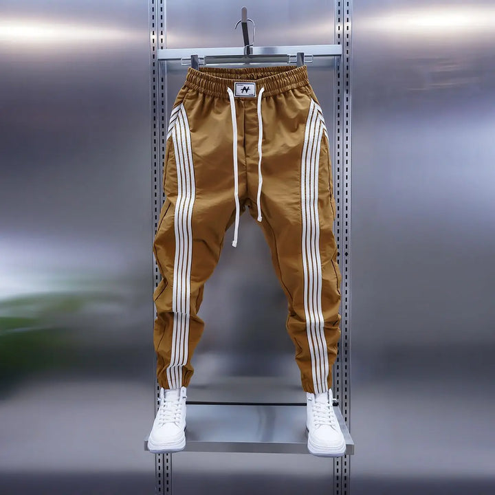 Robert | Pantaloni sport de lux cu dungi