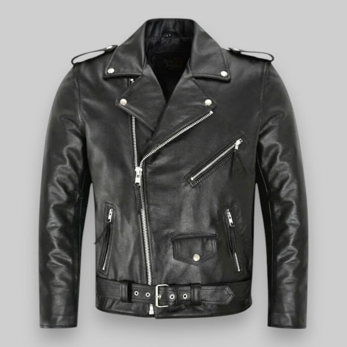 Massimo | Geacă de Biker din Piele Sintetică