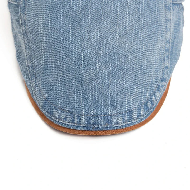Catalin | Căciulă Plată Denim Premium – Stil Timpuriu & Confort Zilnic