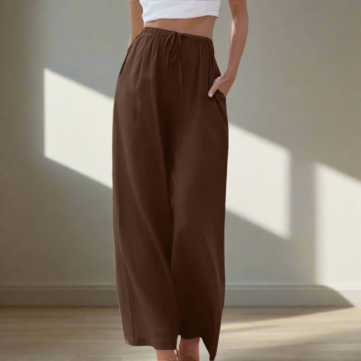 Liam | Pantaloni de Vară cu Picior Larg