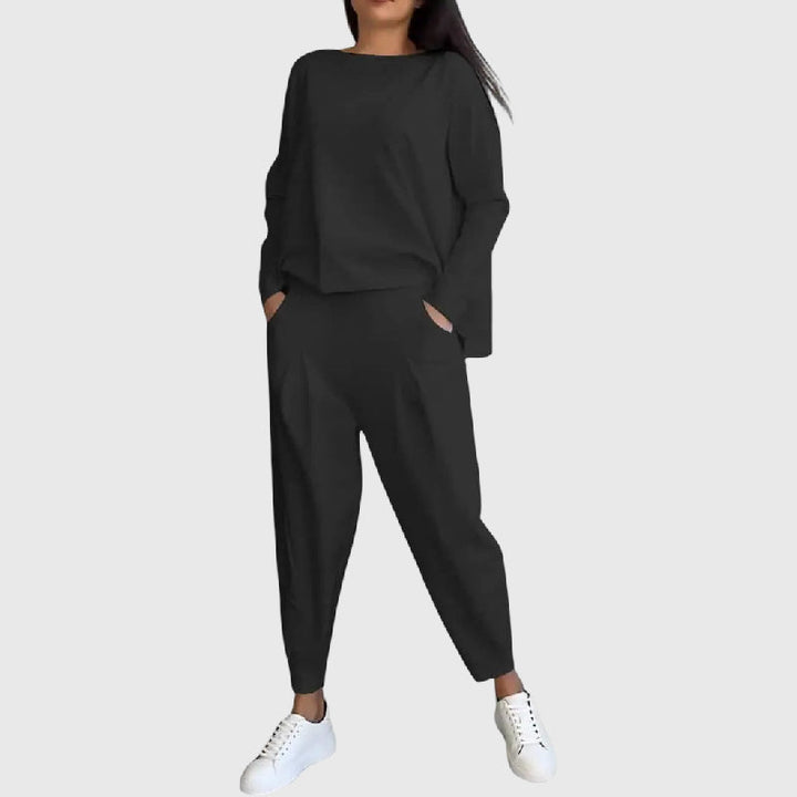 Yvonne | Set de două piese cu guler rotund