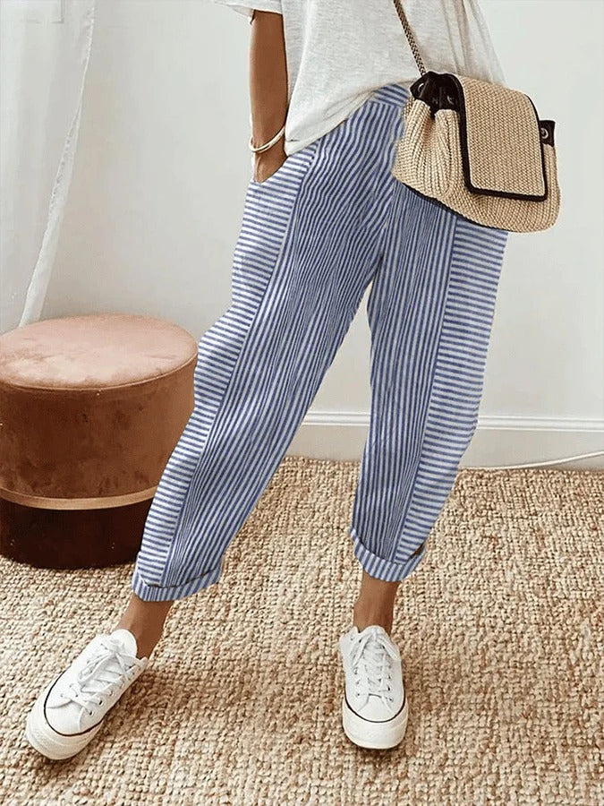 Lola | Pantaloni Casual de Vară cu Croială Largă