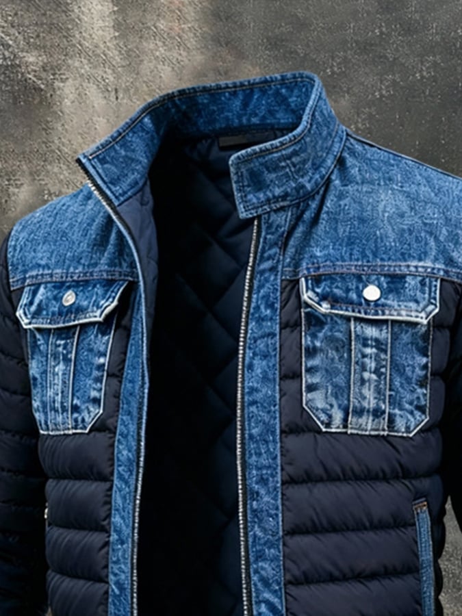Lorenzo™ | JACKET DUBLĂ DIN DENIM CLASIC