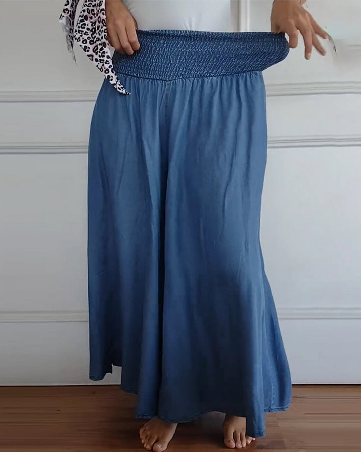 Jasper | Pantaloni cu Talie Înaltă Smock