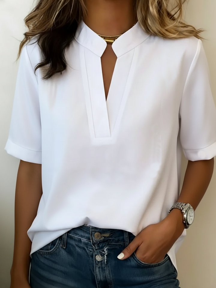 Elise — Bluză elegantă cu guler rafinat
