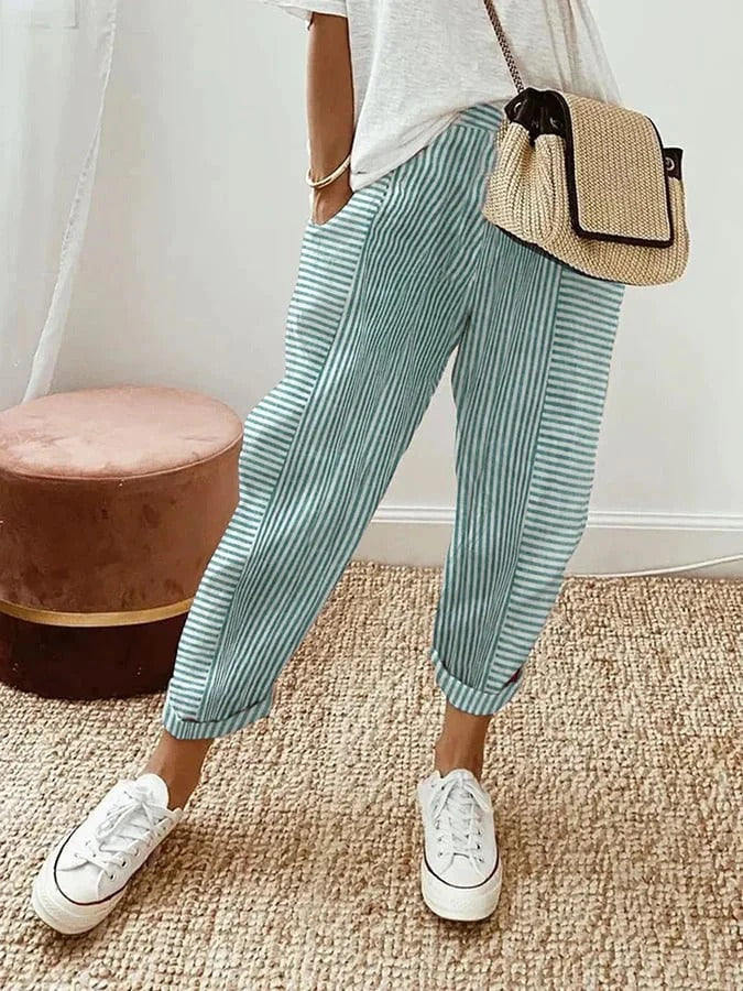 Lola | Pantaloni Casual de Vară cu Croială Largă