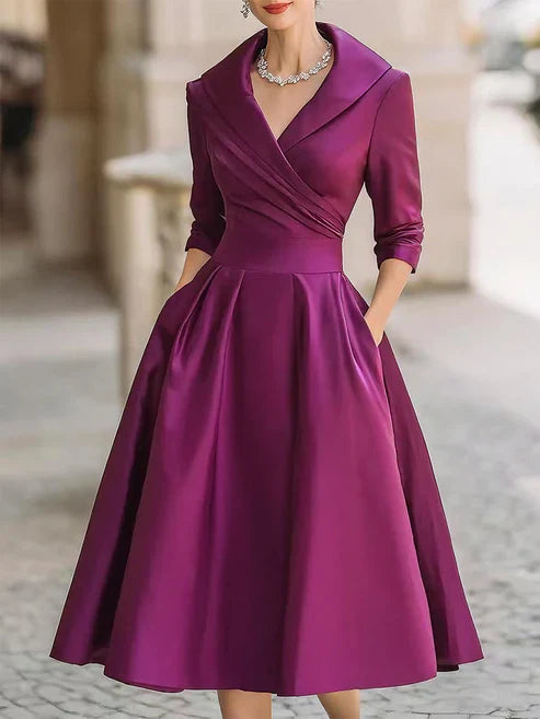 Isabela | Rochie midi cu design elegant și confortabil