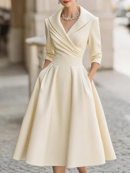 Isabela | Rochie midi cu design elegant și confortabil