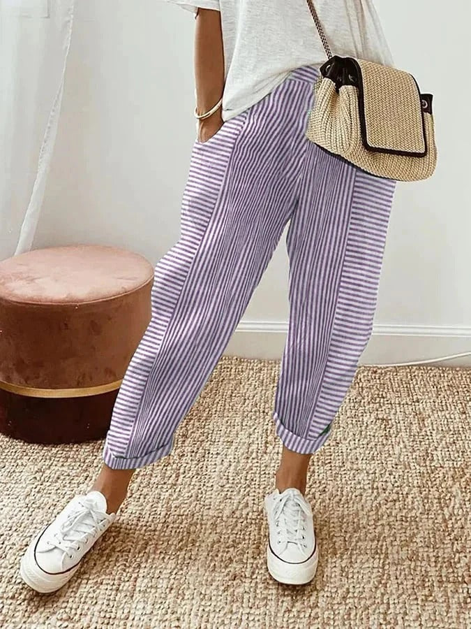 Lola | Pantaloni Casual de Vară cu Croială Largă